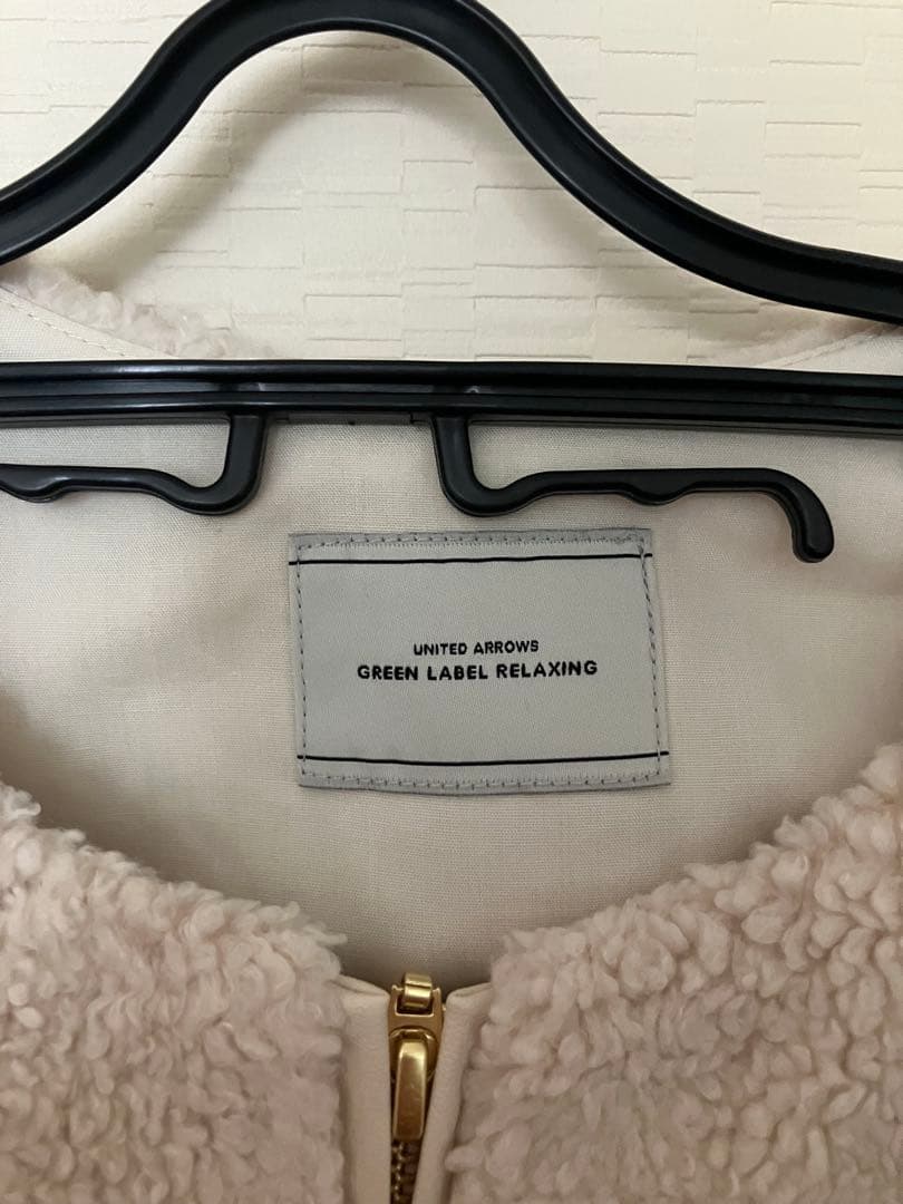 グリーンレーベルリラクシング ボアノーカラーブルゾン