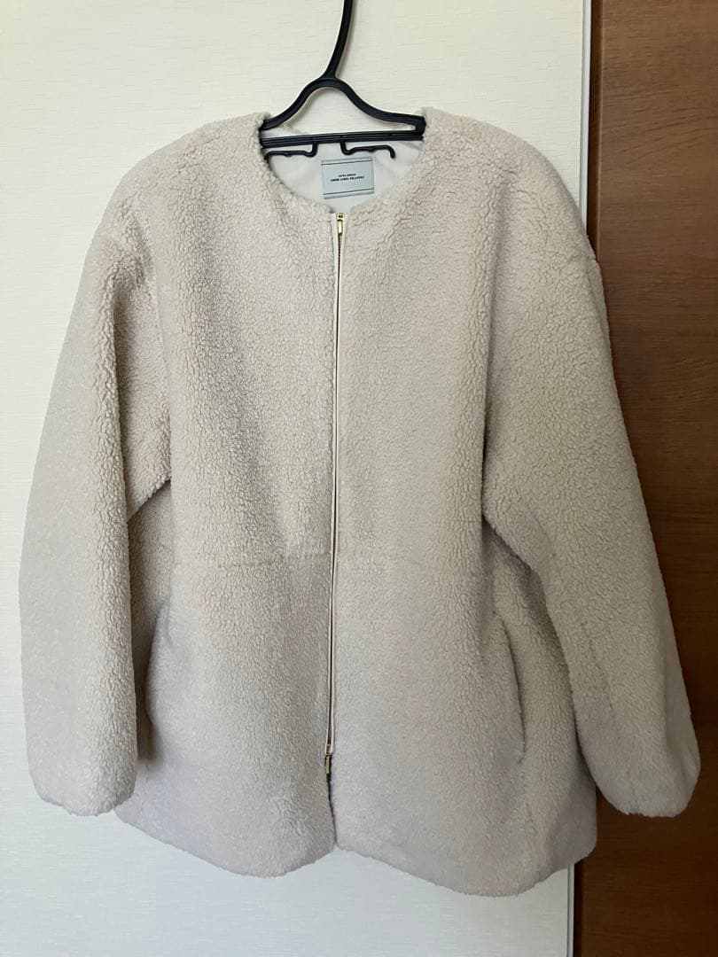 グリーンレーベルリラクシング ボアノーカラーブルゾン