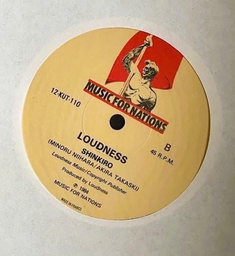 【激レア超美品】UK盤 12㌅ LOUDNESS ラウドネス ロードレーサー