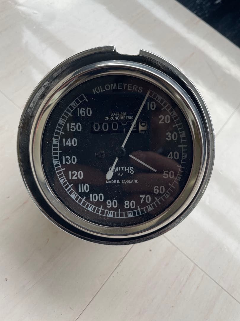 YAMAHA SR400 メーター　Smith 加工