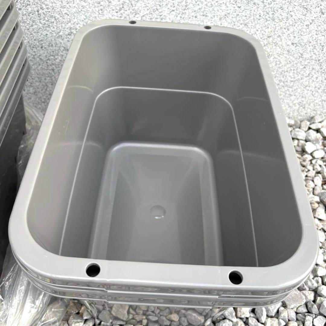 ① 角タライ24L グレー 新品と中古 8個セット 新色 天羽めだか様オリジナル
