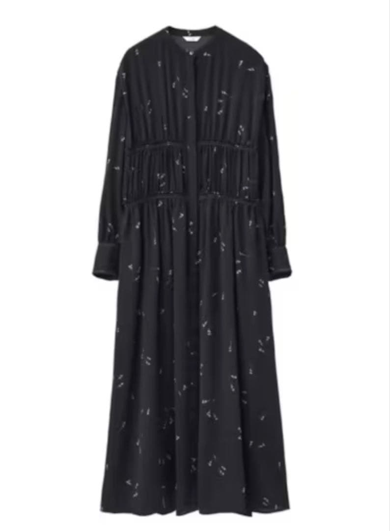 CLANE クラネ ワンピース フラワーステッチワンピース ブラック M 花柄