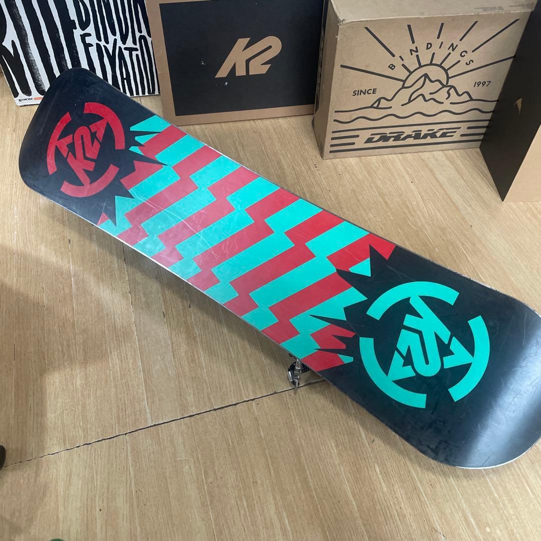 K2　キッズスノーボードセット　MINITURBO110cm　バイン付4点セット