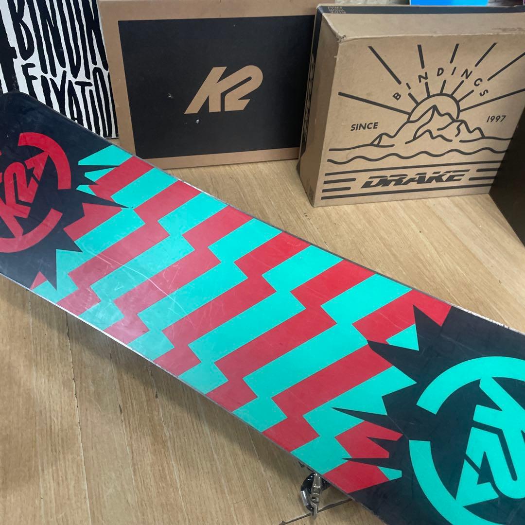 K2　キッズスノーボードセット　MINITURBO110cm　バイン付4点セット