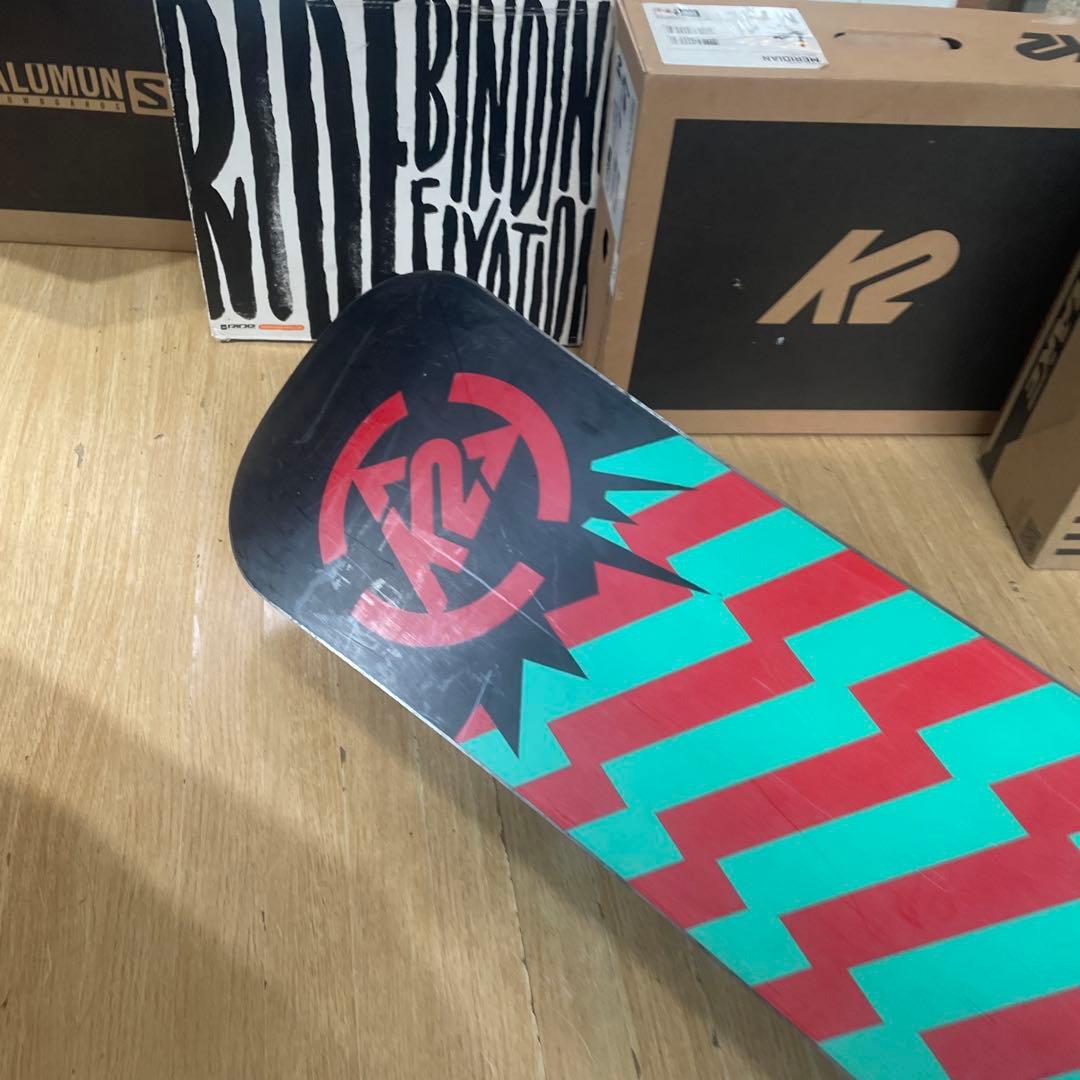 K2　キッズスノーボードセット　MINITURBO110cm　バイン付4点セット