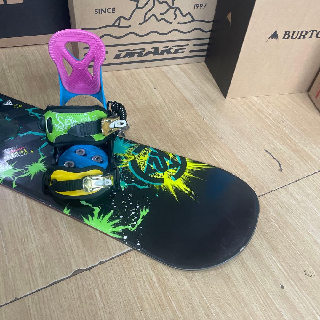 K2　キッズスノーボードセット　MINITURBO110cm　バイン付4点セット