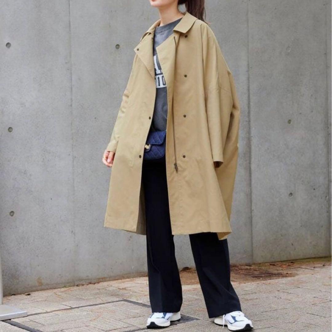 美品 フレームワーク 2024年 撥水ポンチョトレンチコート オーバーサイズ