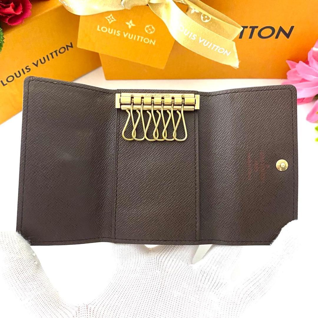 ルイ ヴィトン◎ミュルティクレ6 ダミエ エベヌ キーケース ブラウン 茶色