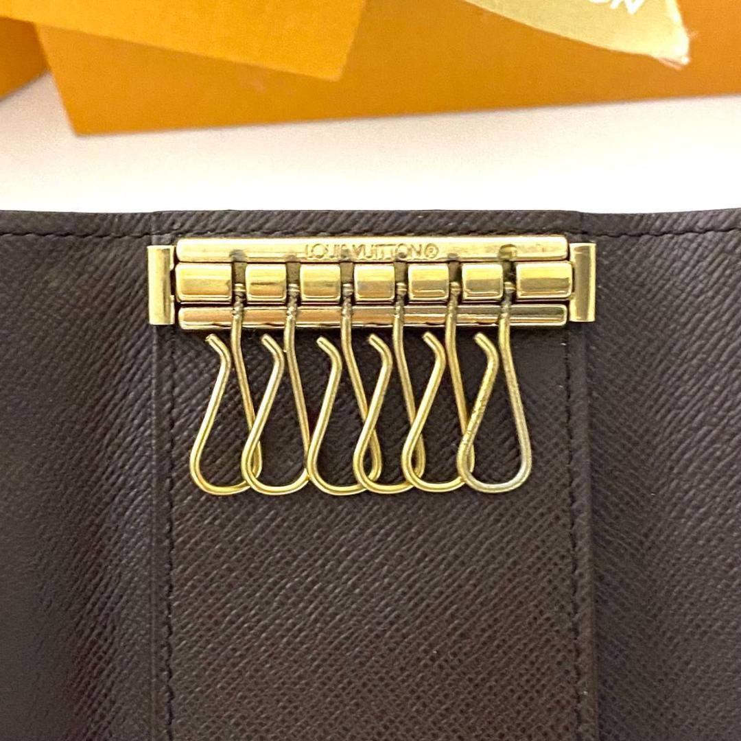 ルイ ヴィトン◎ミュルティクレ6 ダミエ エベヌ キーケース ブラウン 茶色