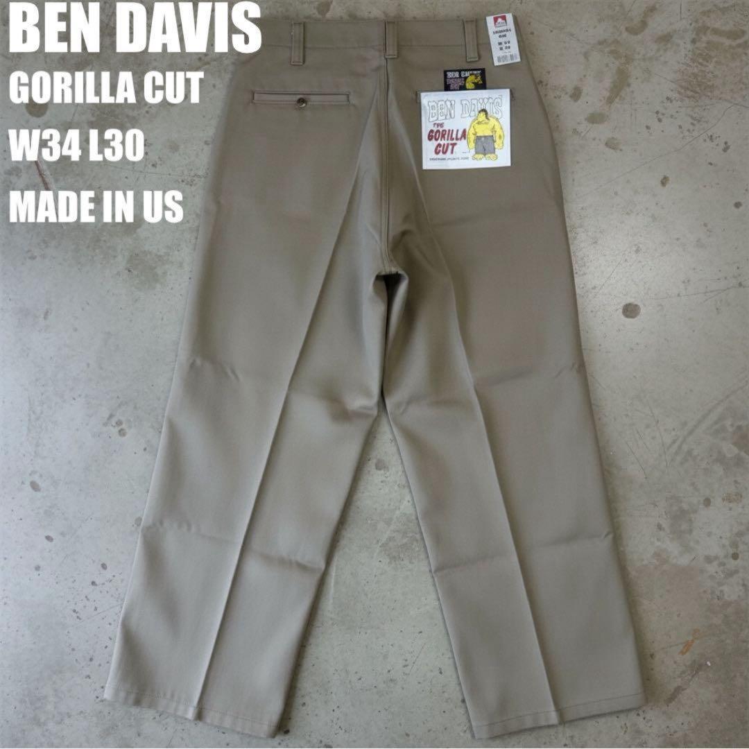 れん BEN DAVIS ベンデイビス ゴリラカット カーキ W34
