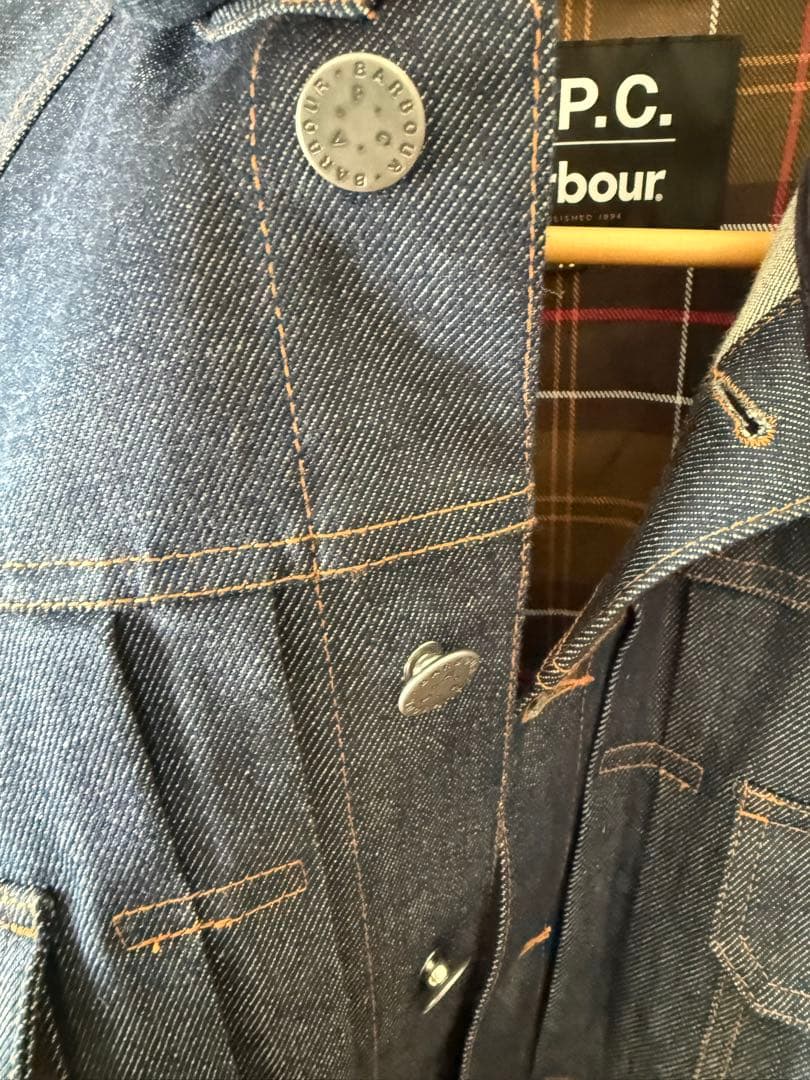 A.P.C. Barbour SPEY デニムジャケット　インディゴ