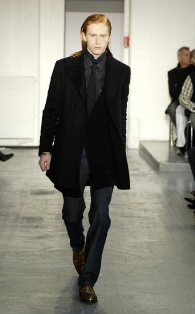 【超希少】Helmut Lang 2004AW Mole Skin P-coat