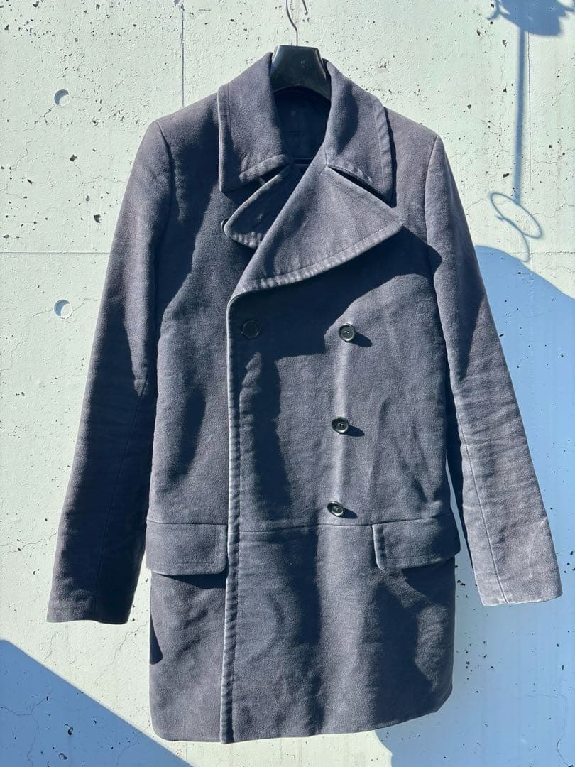 【超希少】Helmut Lang 2004AW Mole Skin P-coat