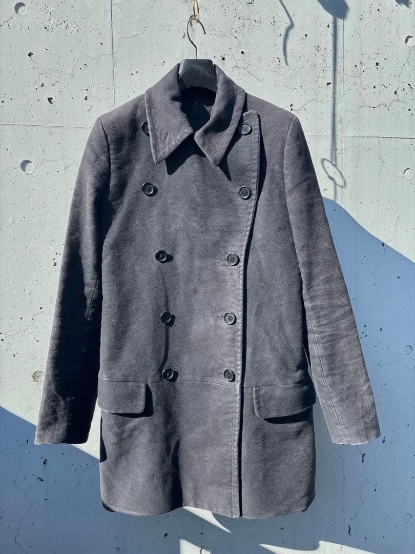 【超希少】Helmut Lang 2004AW Mole Skin P-coat