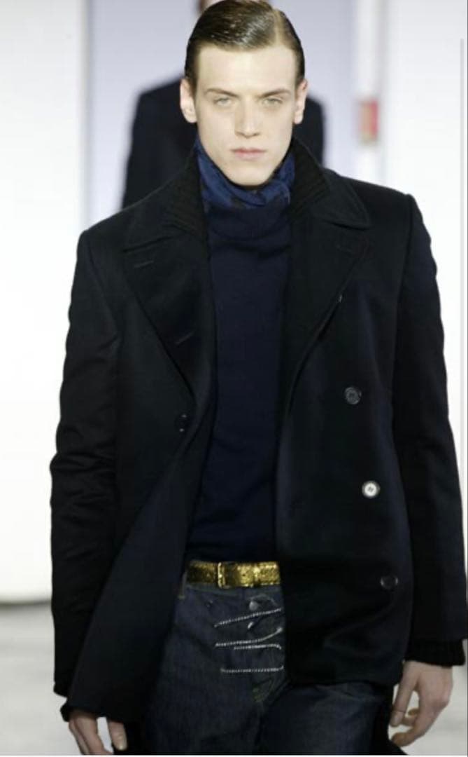 【超希少】Helmut Lang 2004AW Mole Skin P-coat