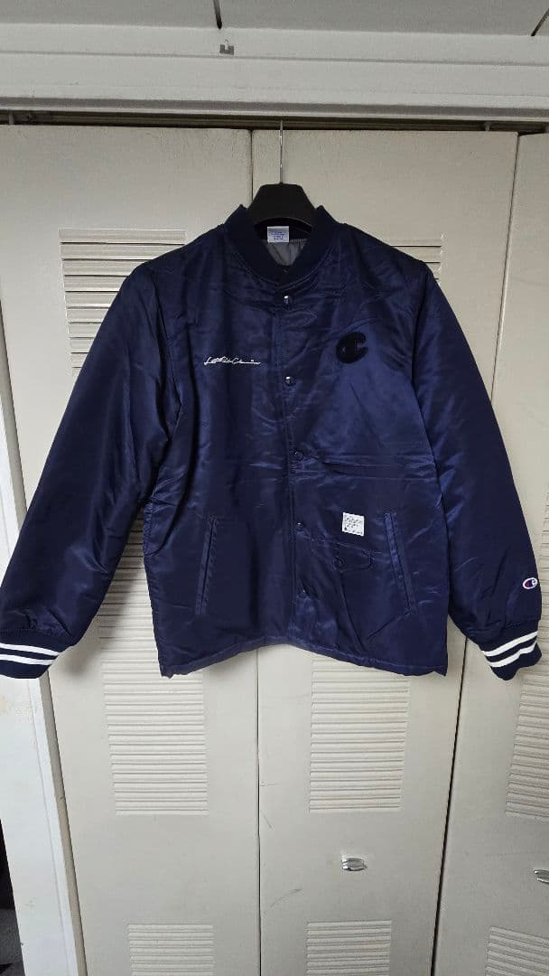 let it ride✕champion スタジャン L 紺 バックプリント