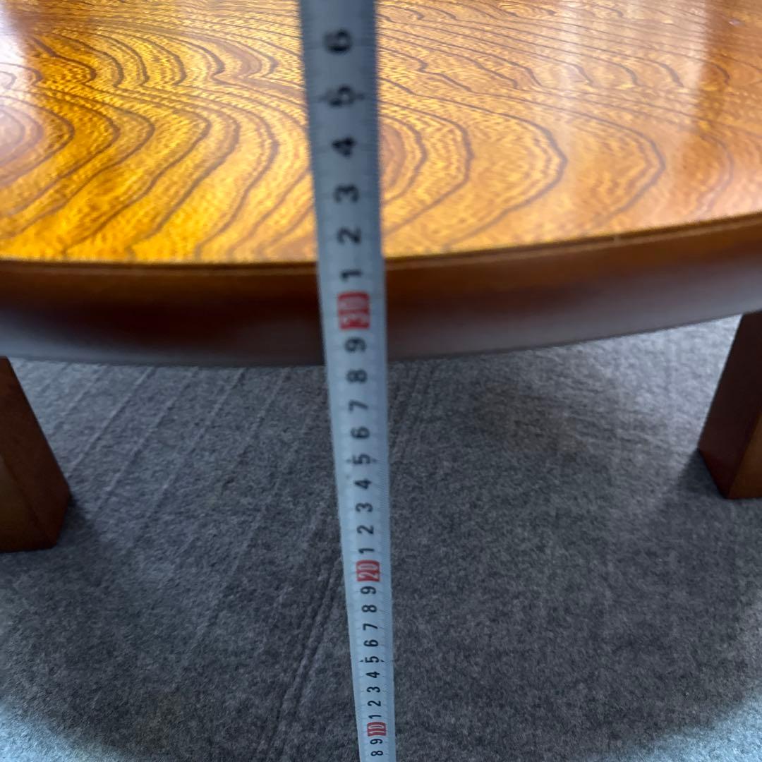 ⭕️即日発送　アンティーク　木製円形座卓 約90cm