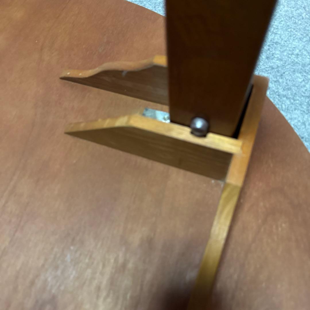 ⭕️即日発送　アンティーク　木製円形座卓 約90cm