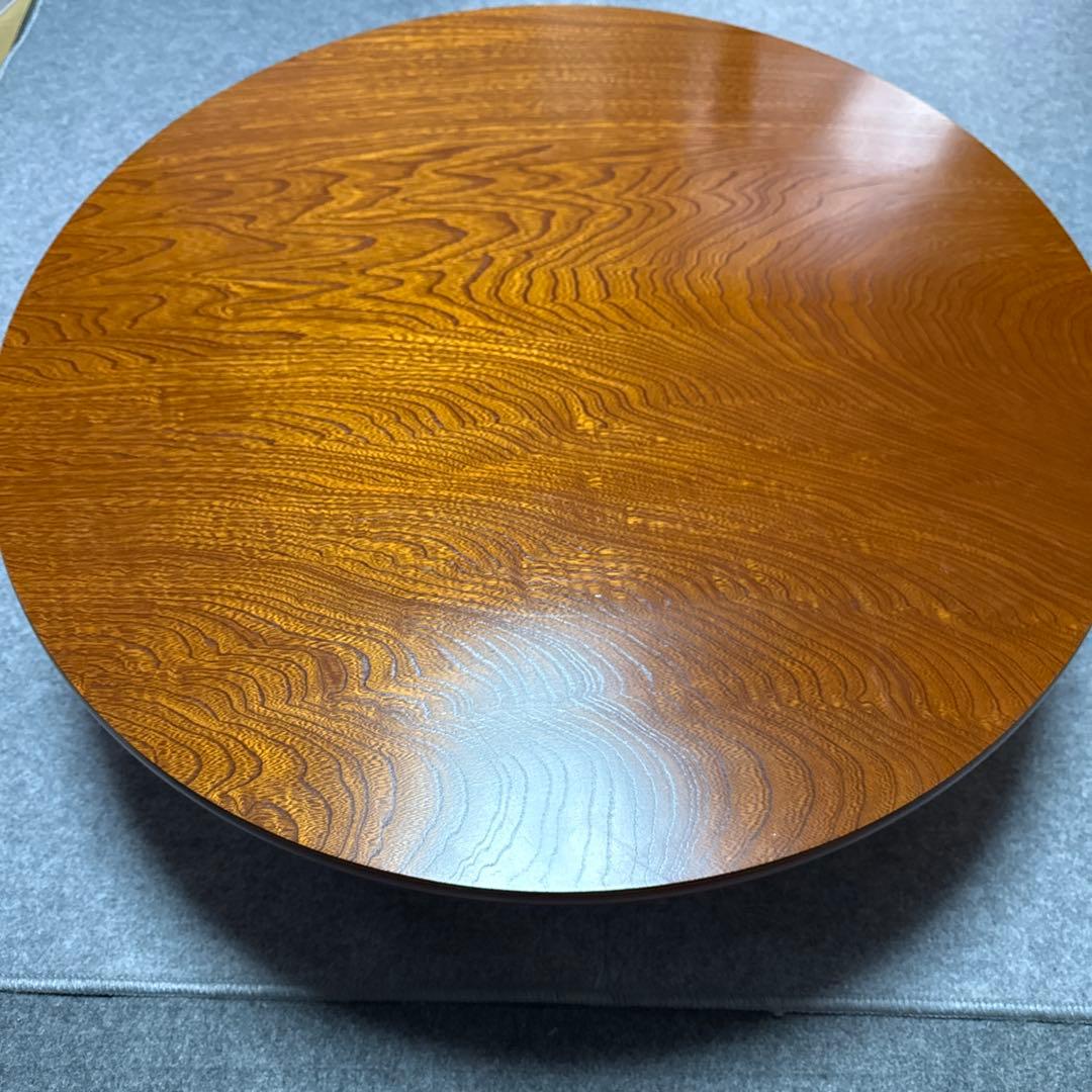 ⭕️即日発送　アンティーク　木製円形座卓 約90cm