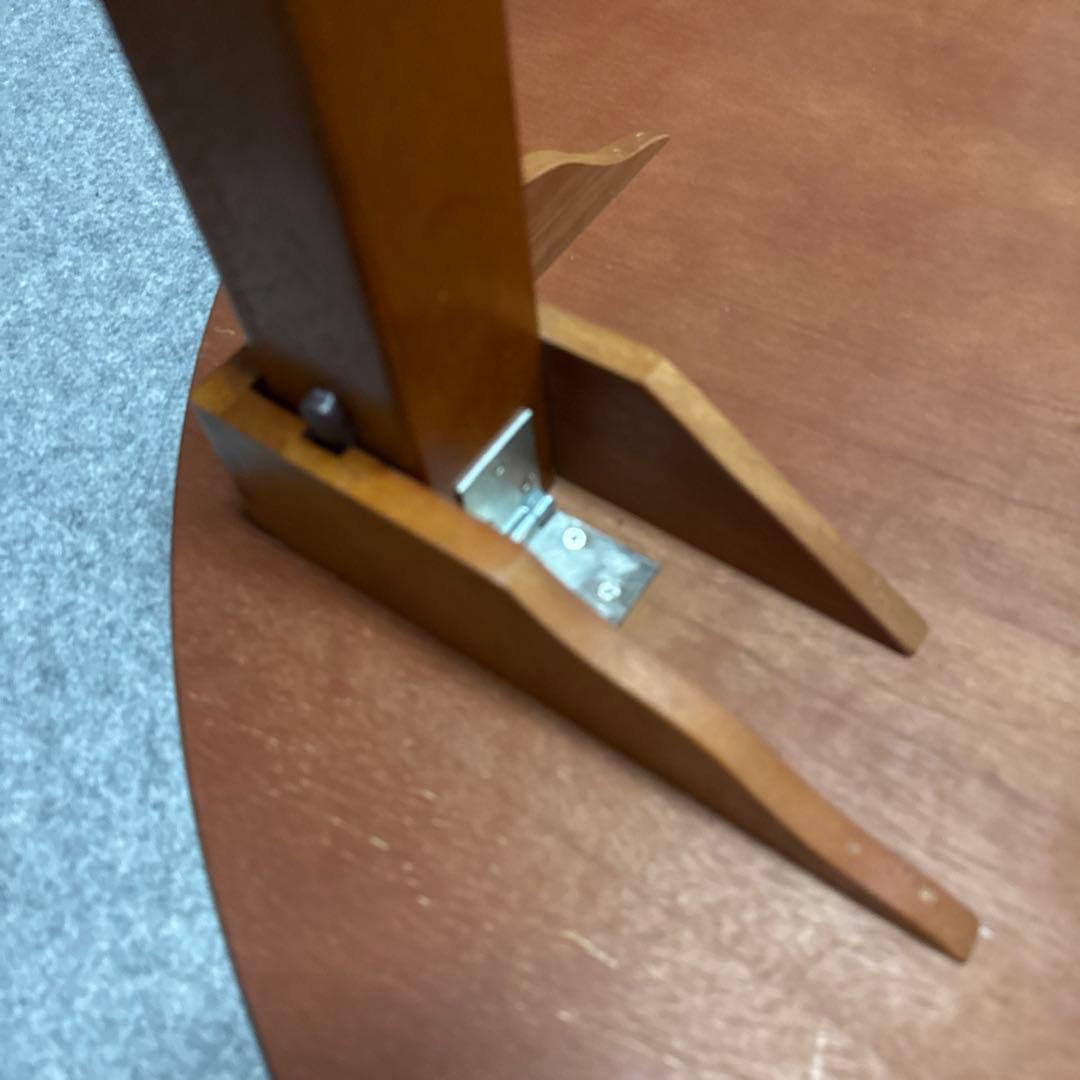 ⭕️即日発送　アンティーク　木製円形座卓 約90cm