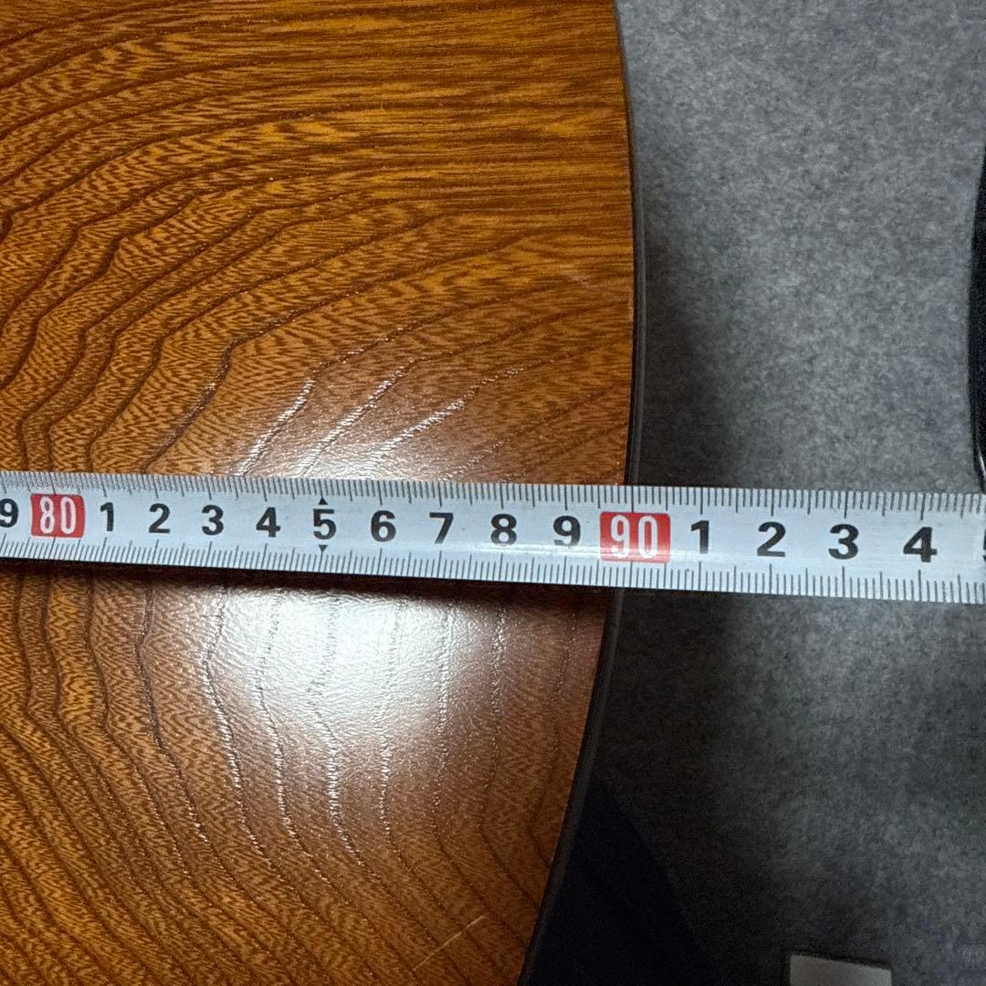 ⭕️即日発送　アンティーク　木製円形座卓 約90cm