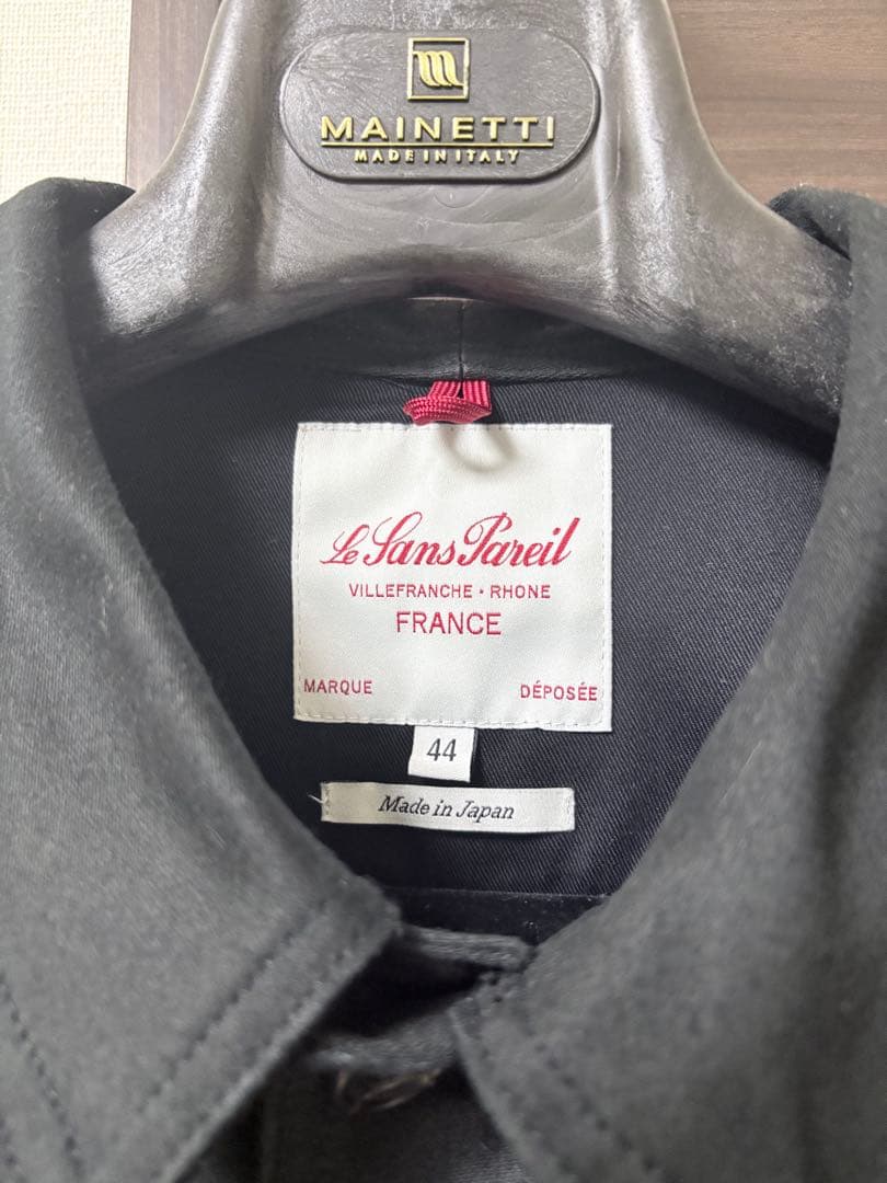 ル サン パレイユ コットンモールスキン カバーオール　ブラック 44 XL