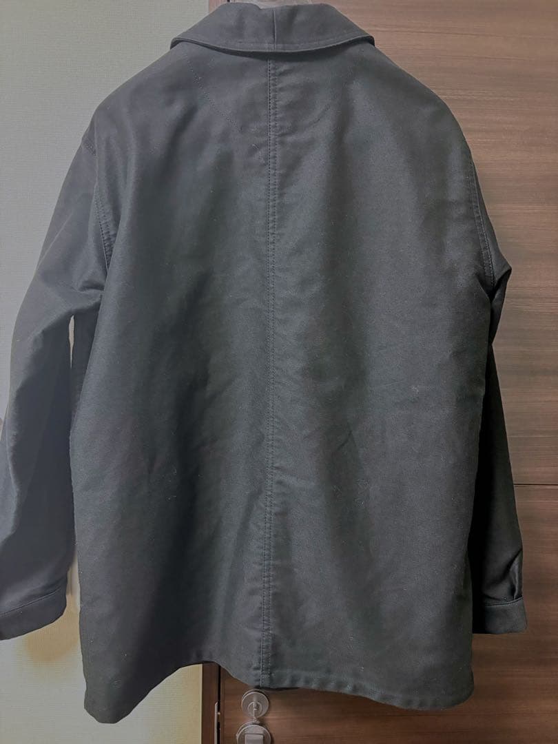 ル サン パレイユ コットンモールスキン カバーオール　ブラック 44 XL