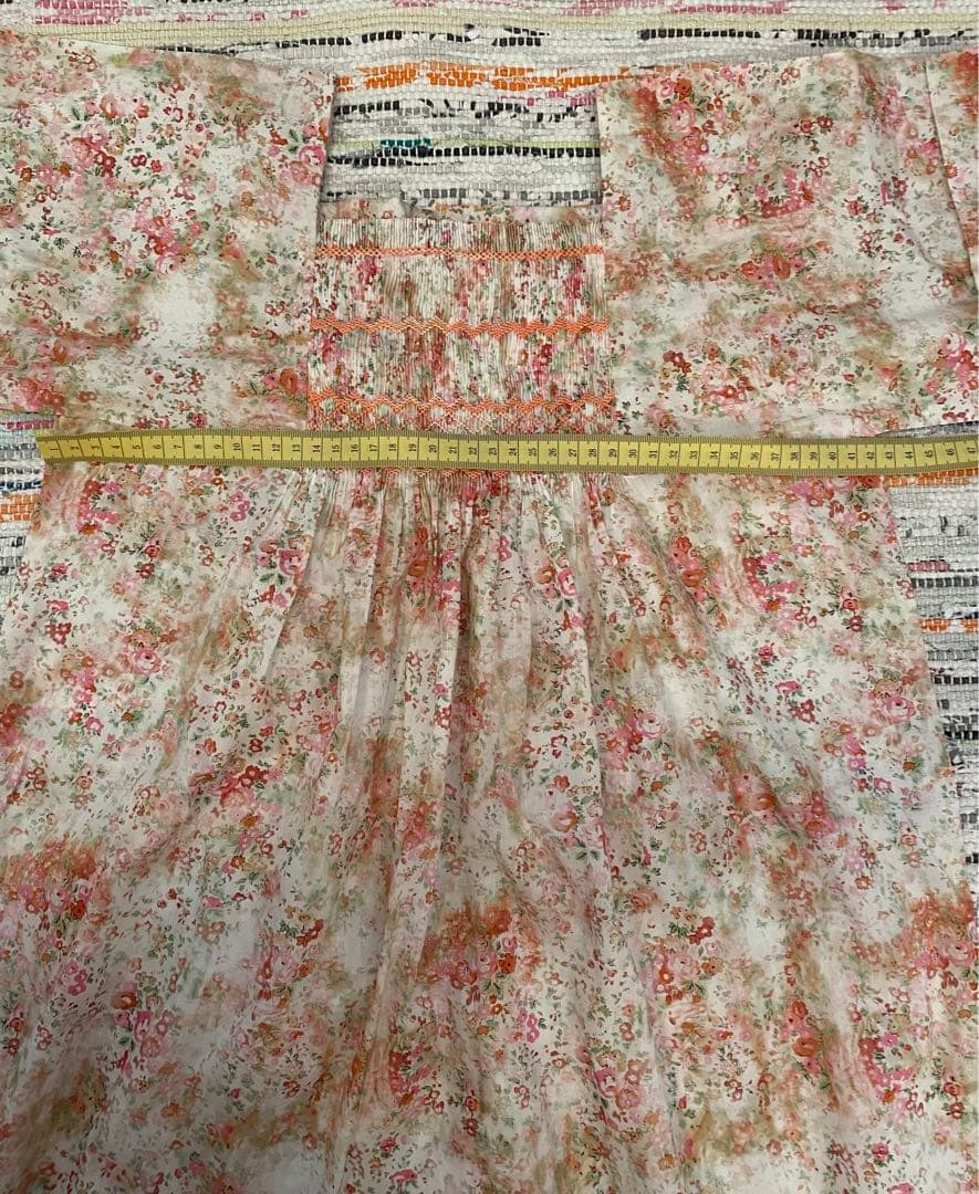 ボンポワン　リバティー　スモッキング　ワンピース