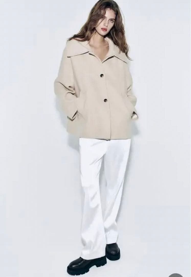 ZARA ZW COLLECTION MANTECOウールブレンドコート