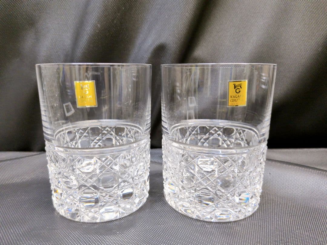 カガミクリスタル デキャンタ＋グラス2個セット 箱付き デカンタ　M2833