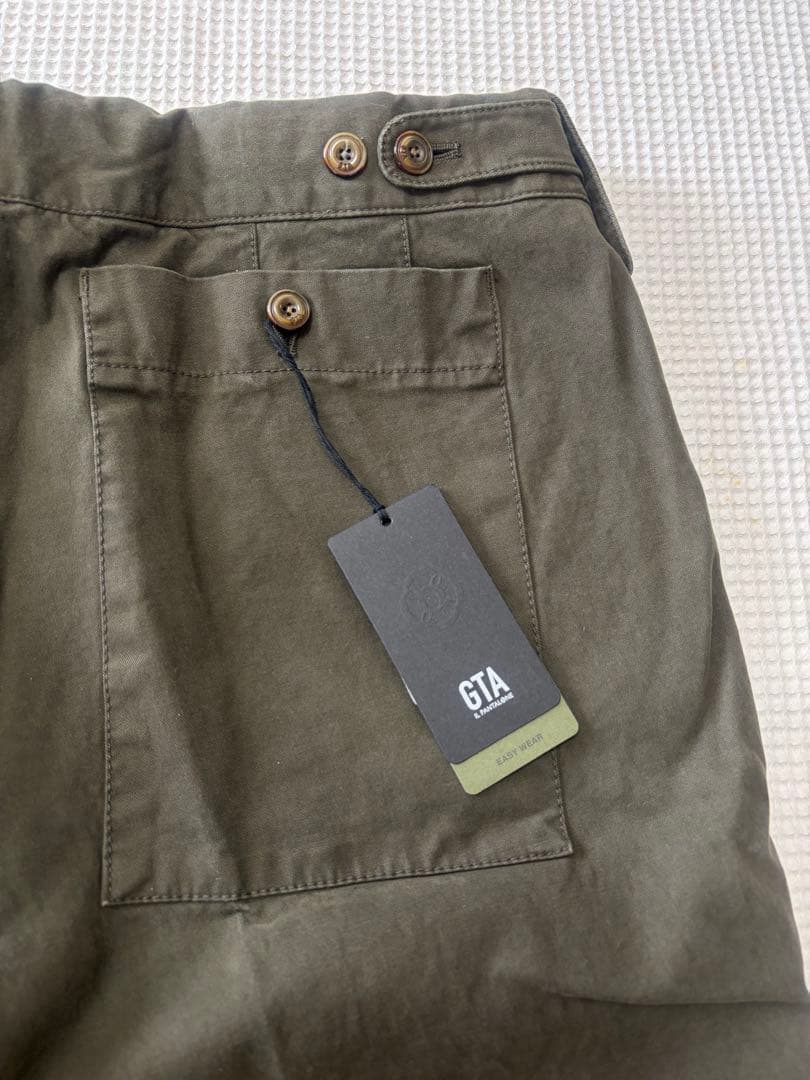 新品 ＧＴＡ カーゴパンツ GIACOMO オリーブグリーン サイズ52