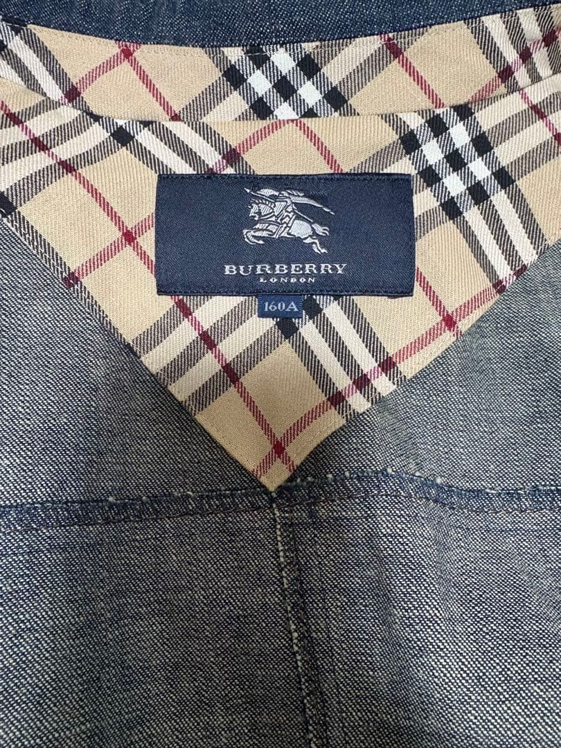 【極美品】バーバリー　デニム　スーツ　セットアップ　160