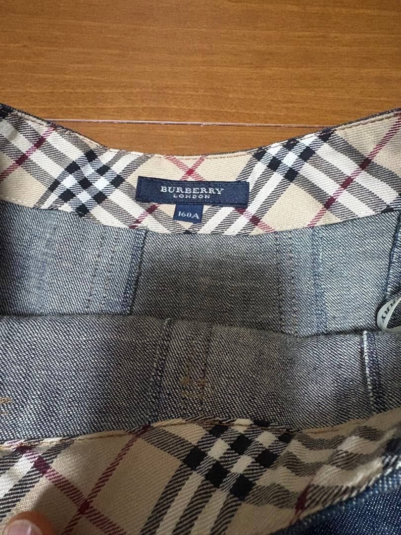 【極美品】バーバリー　デニム　スーツ　セットアップ　160