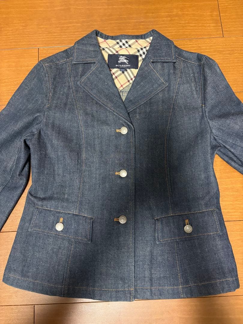 【極美品】バーバリー　デニム　スーツ　セットアップ　160