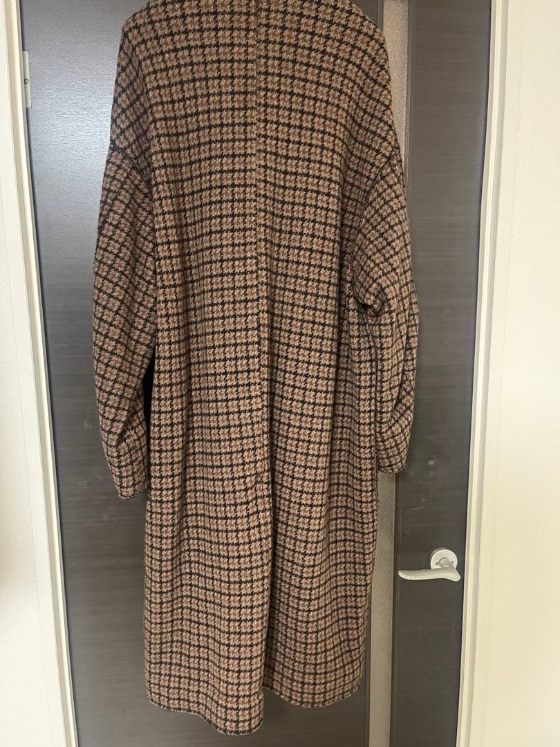 （美品）DOUBLE JQUARD KNIT BALCOLLAR COAT