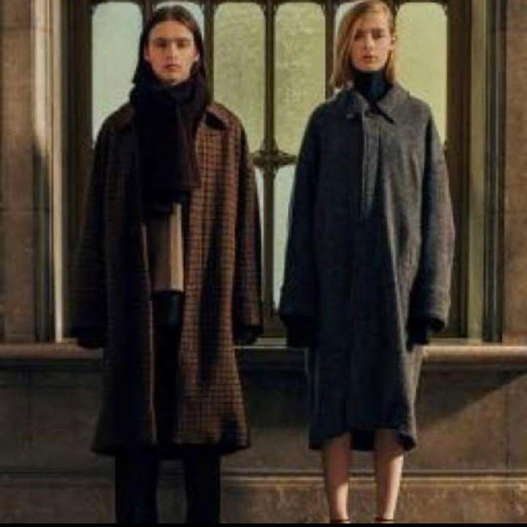 （美品）DOUBLE JQUARD KNIT BALCOLLAR COAT