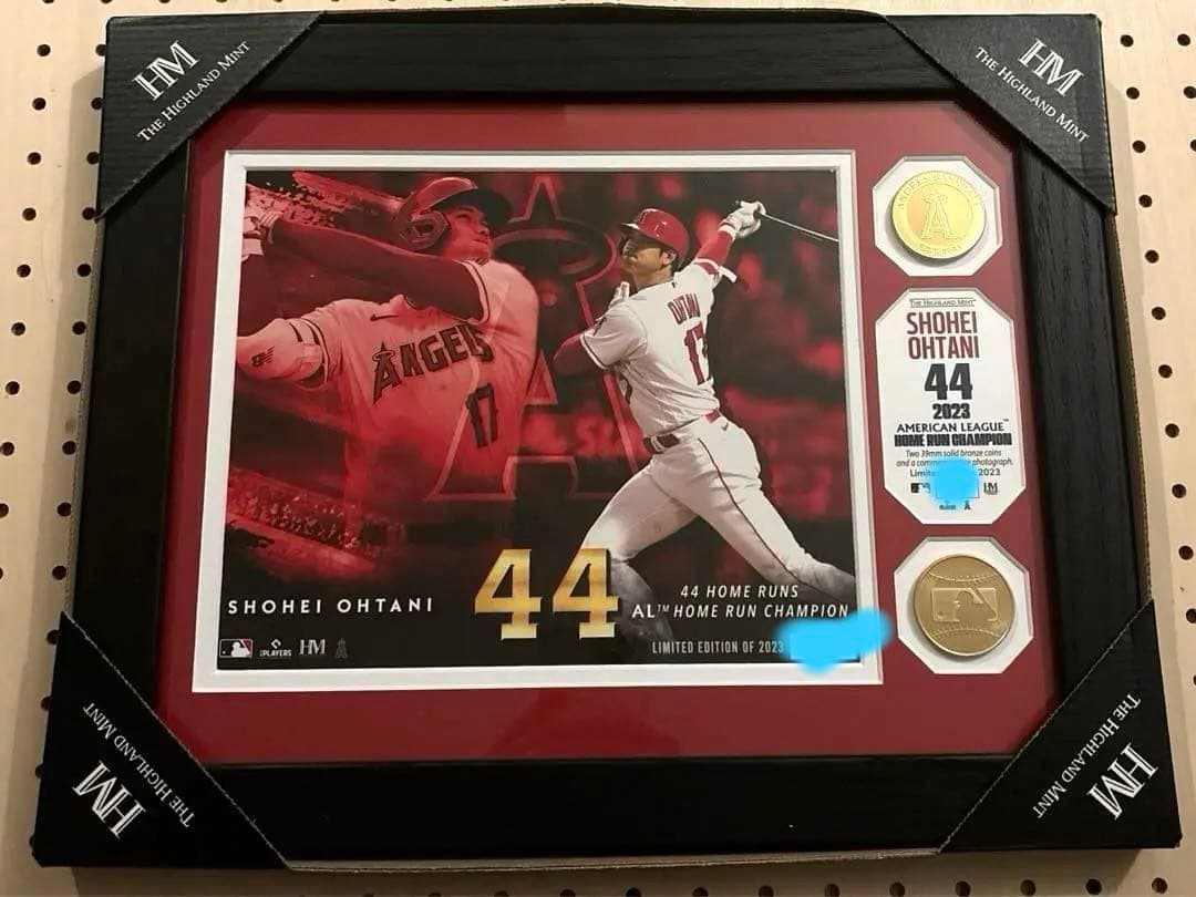 大谷翔平選手 2023 AL HR王獲得記念ダブルフォトミント