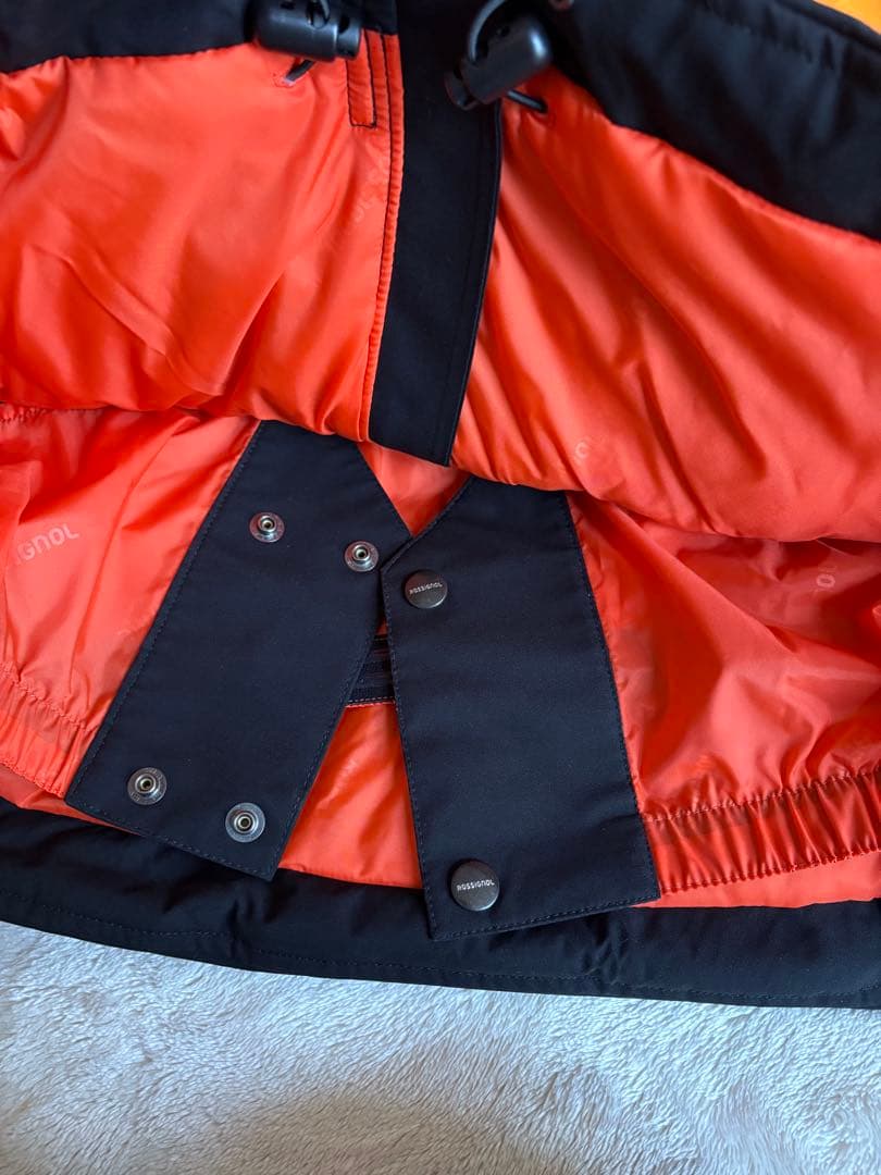 ROSSIGNOL スキーウェア 黒/オレンジ　上下セット