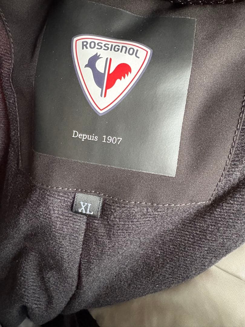 ROSSIGNOL スキーウェア 黒/オレンジ　上下セット