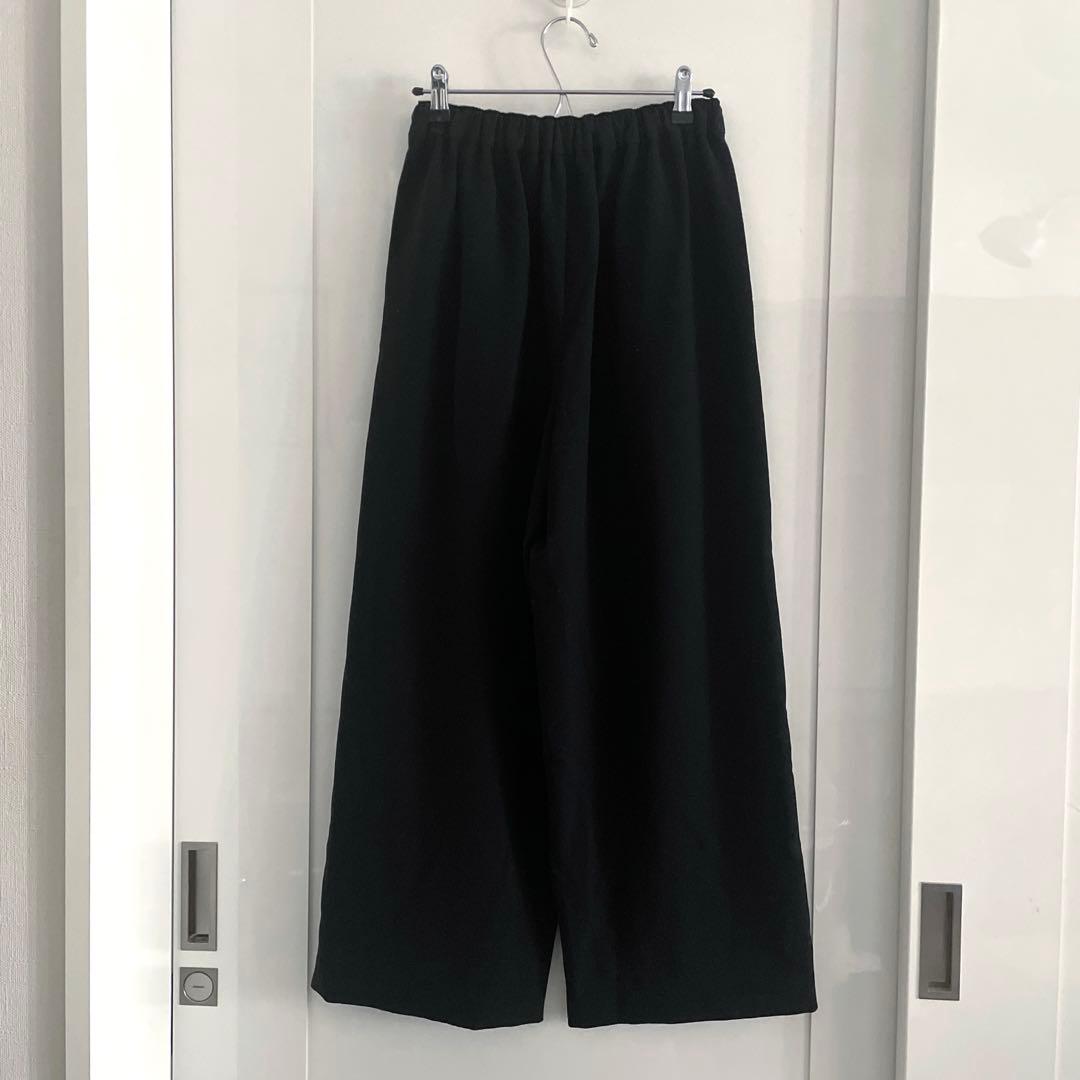 【極美品】ENFOLD ダブルクロス タックワイド パンツ 36 エンフォルド