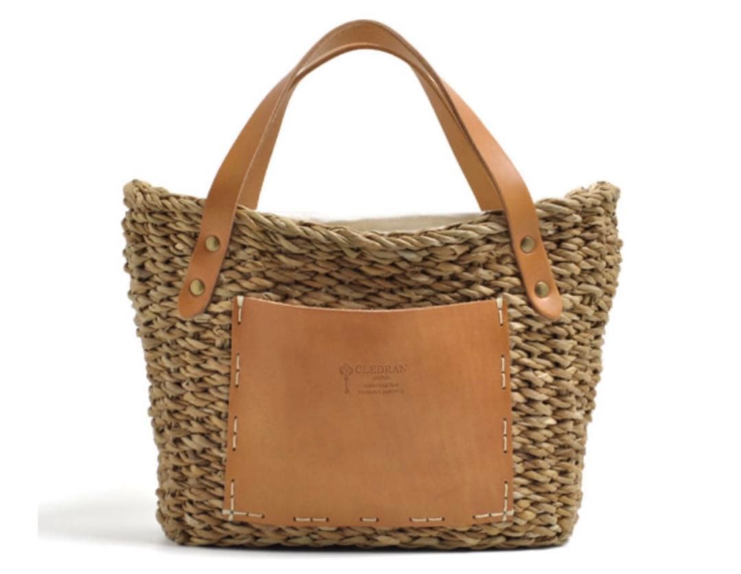 【CLEDRAN クレドランハンドステッチ ポケットバスケット