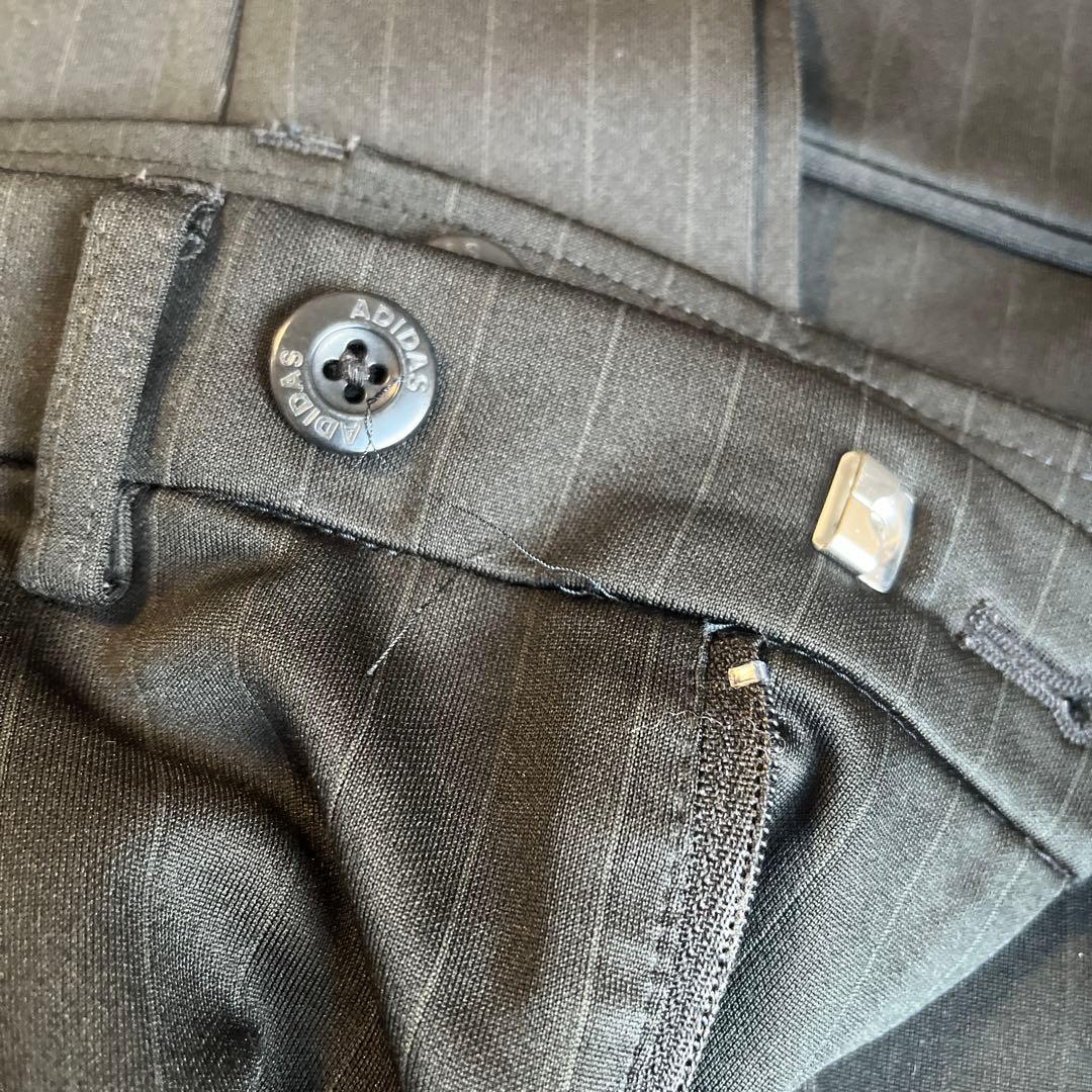 PSFA adidas ブラック ストライプスーツ M パンツ股下ダメージ有