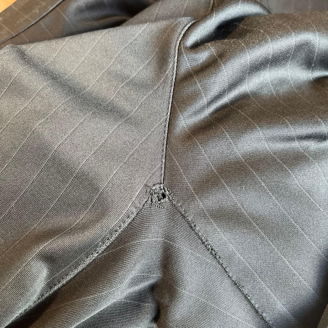 PSFA adidas ブラック ストライプスーツ M パンツ股下ダメージ有