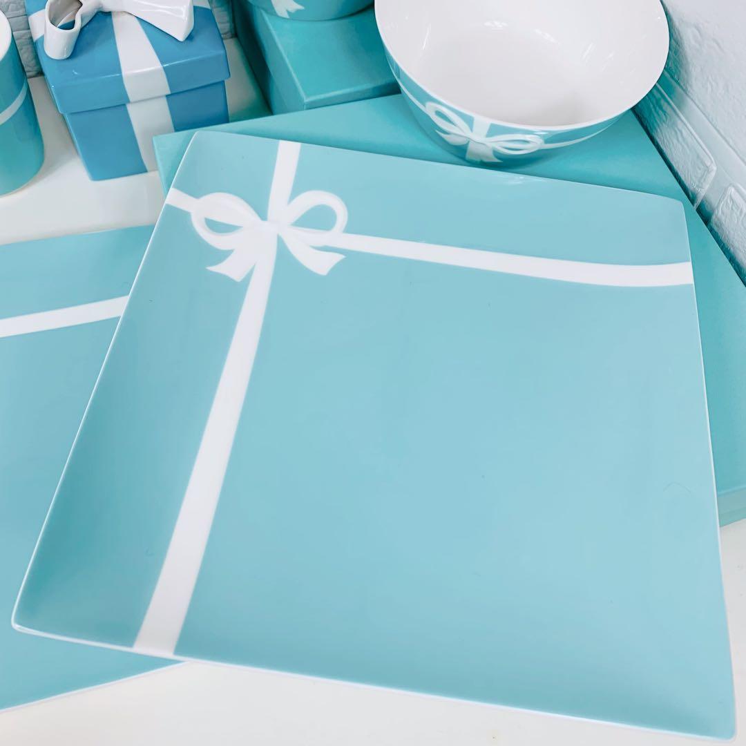未使用品 Tiffany＆Co. ティファニー ブルーリボン 食器 セット7点