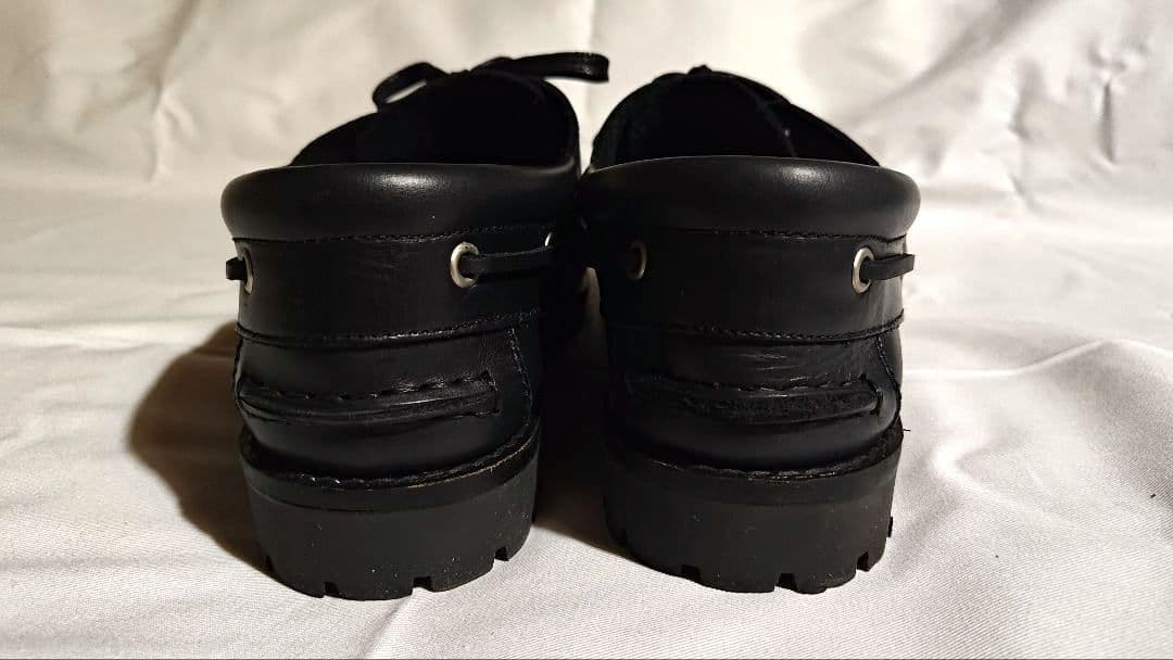 ARTESANOS 黒 モカシン・デッキシューズ