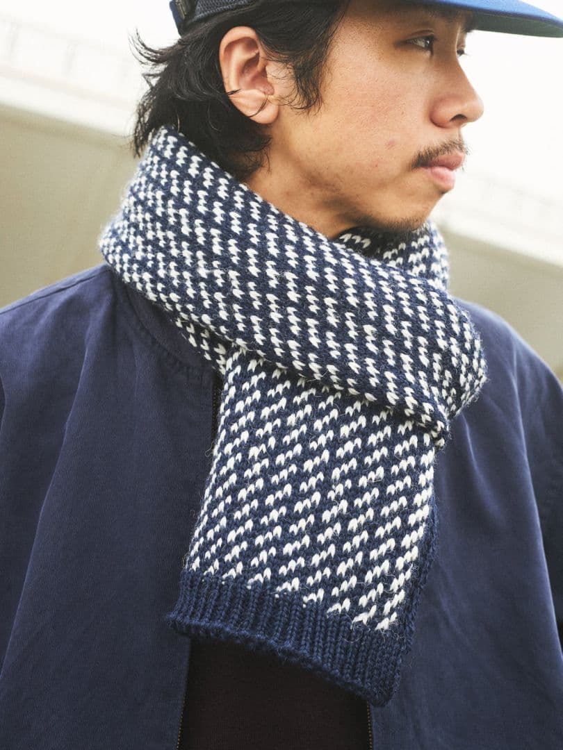 美品　HIGHLAND 2nd バーズアイマフラー　限定　コラボ