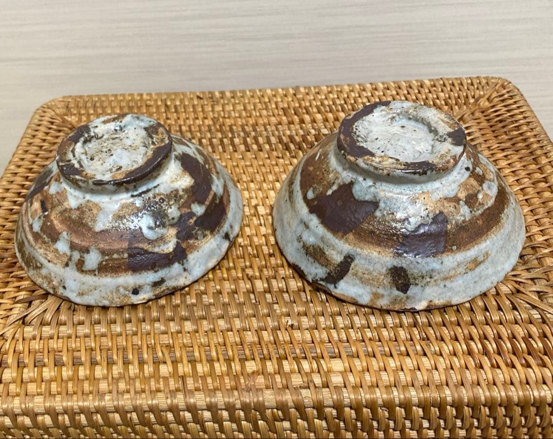 小野哲平さん　手捻りの茶碗　２個セット