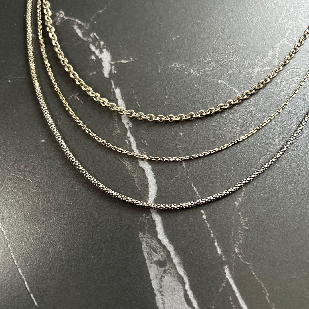 Roen 3連ウォレットチェーン　スカル　シルバー　925 hide