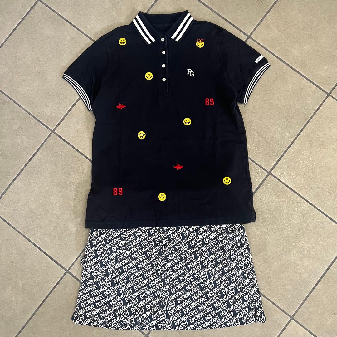 Pearly gates パーリーゲイツ　セットアップ　L ポロシャツ　スカート