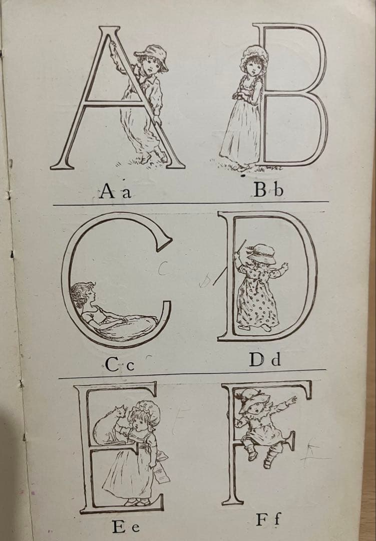 NO.323 古書 アンティーク洋書 ケイト グリーナウェイ 絵本 ビクトリア